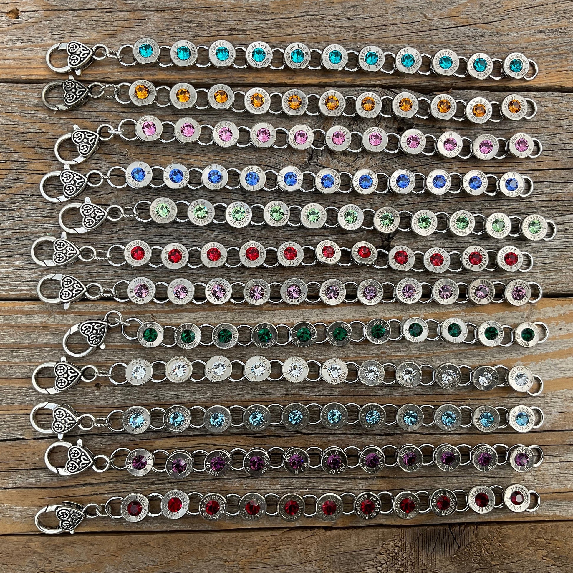 birthstone bullet bracelet