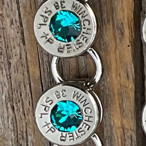 December Birthstone Bullet Bracelet