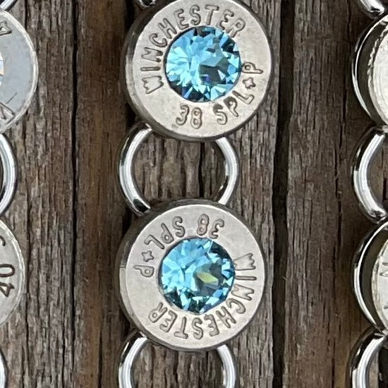 March Birthstone Bullet Bracelet