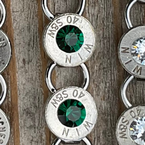 May Birthstone Bullet Bracelet