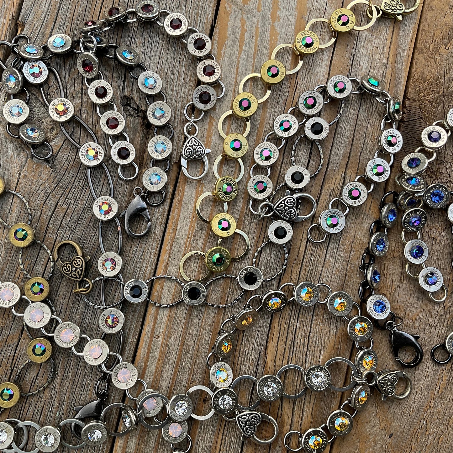 bullet bracelet rusty glitter