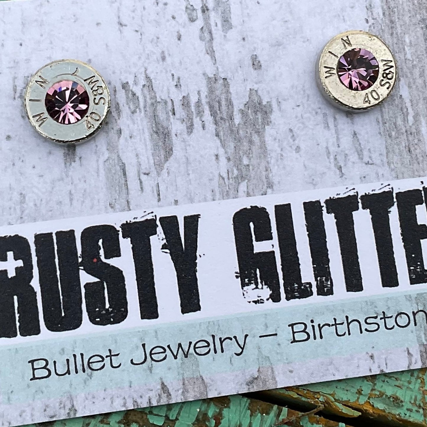Bullet Earrings with Birthstones